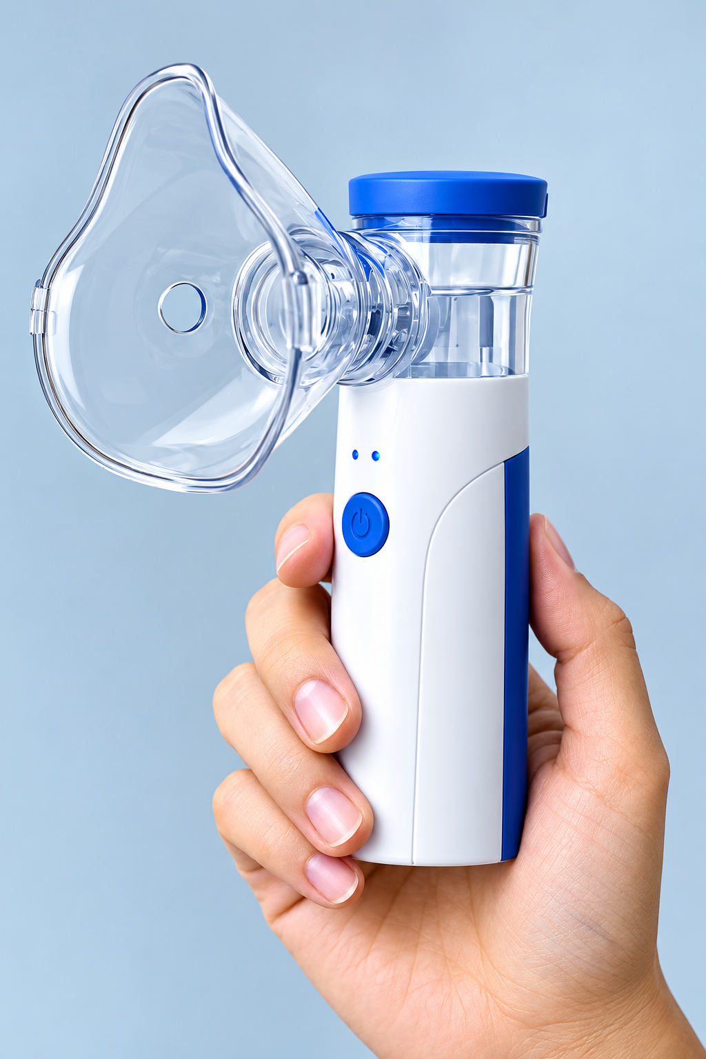 Portable Mesh Nebulizer Machine with Mask | Compact, Lightweight & USB Rechargeable Breathing Care Device